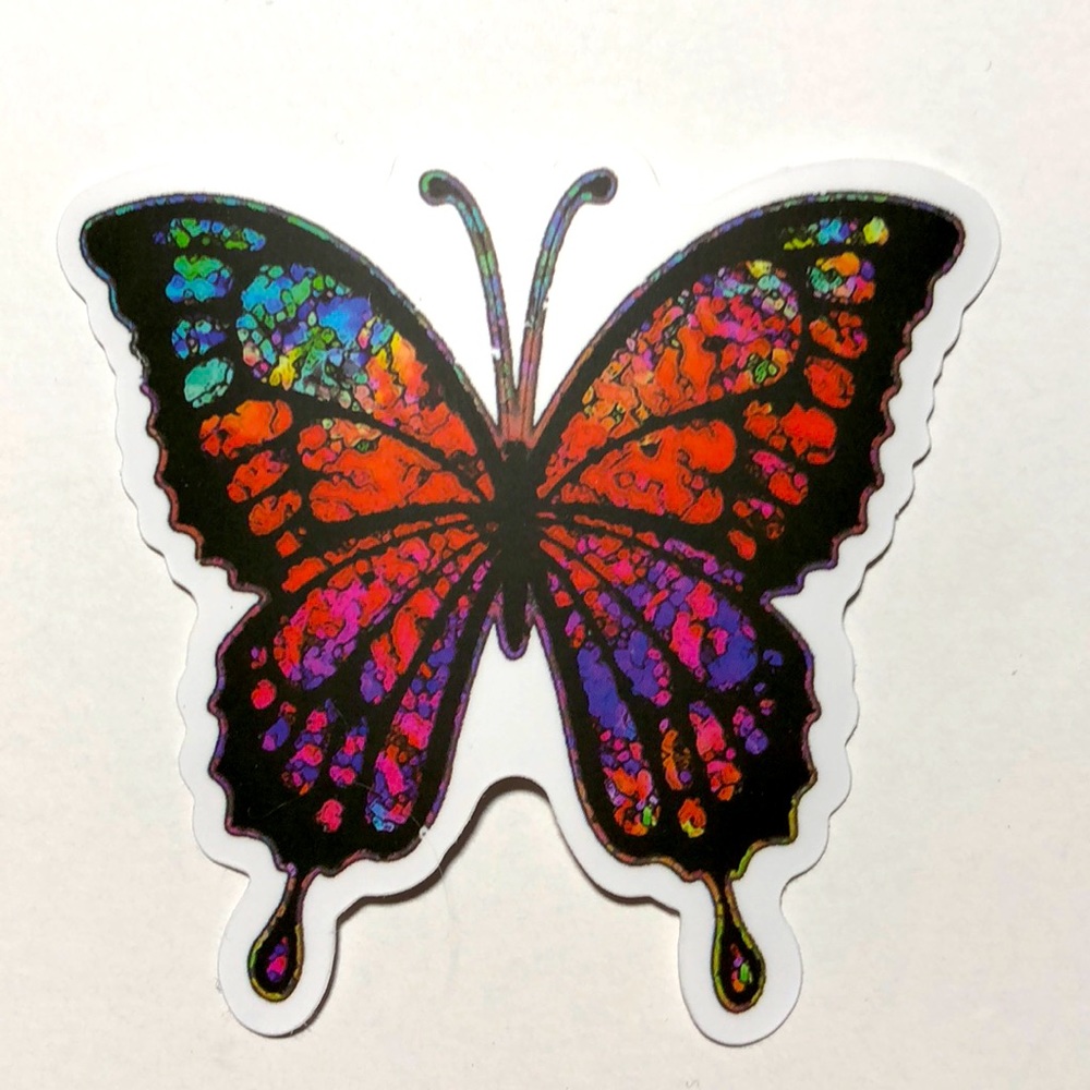 3/$5 of DIFFERENT stickers with this 1 or make your own bundle-BUTTERFLY stained